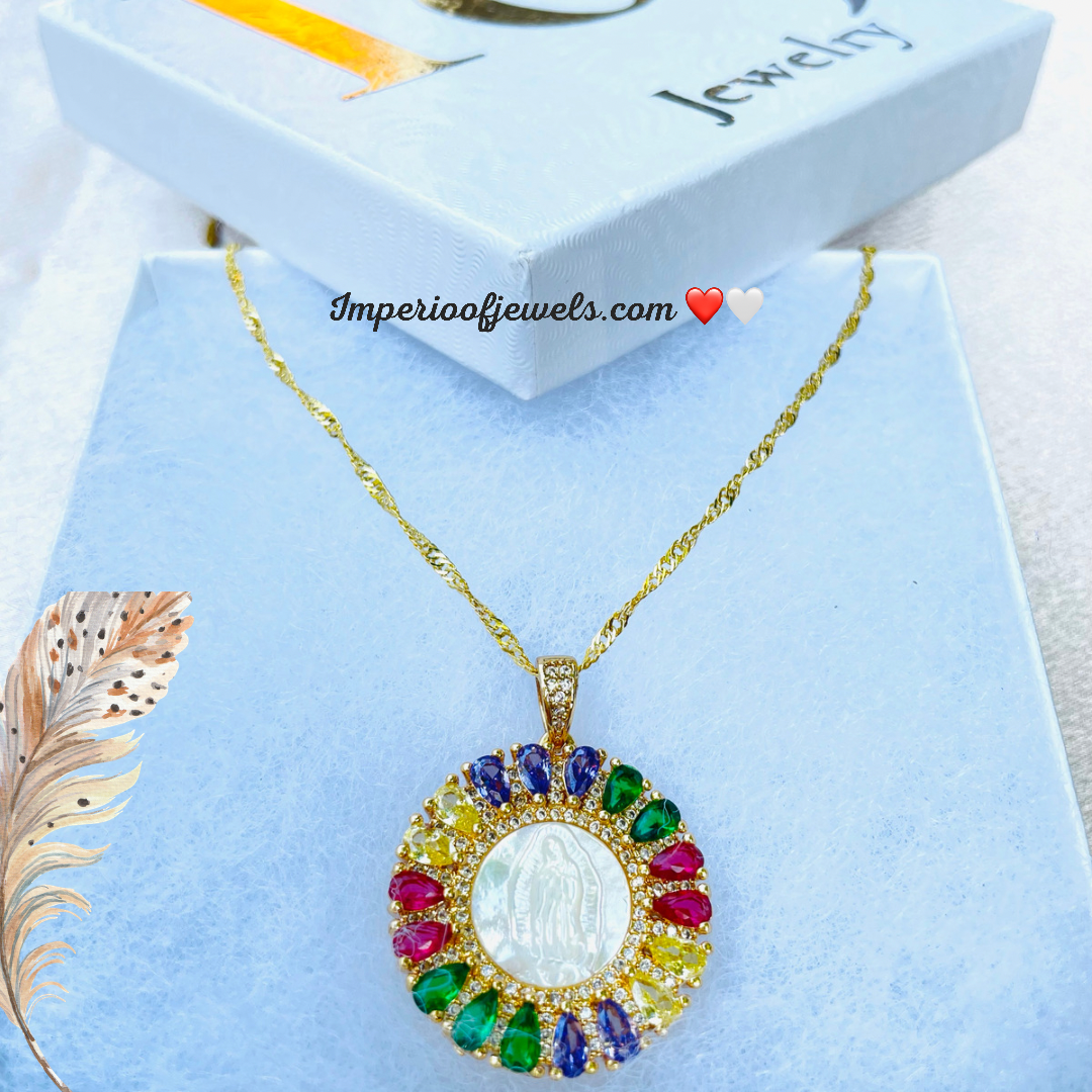 virgin mary necklaces,women,jewelry,fashion,gold,gifts,#0055GPN-55