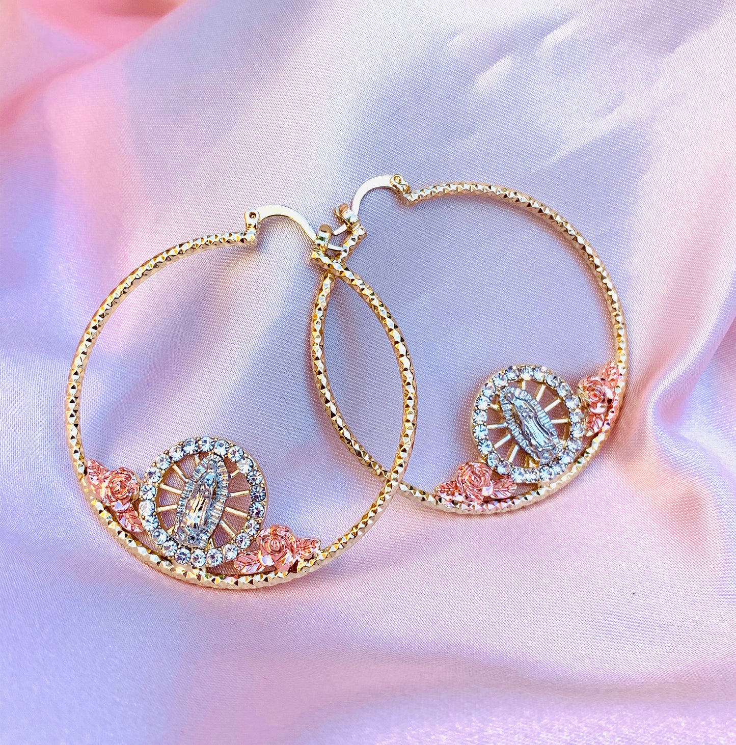 Gold plated hoop earrings/jewelry/fashion/women/#07VMHE