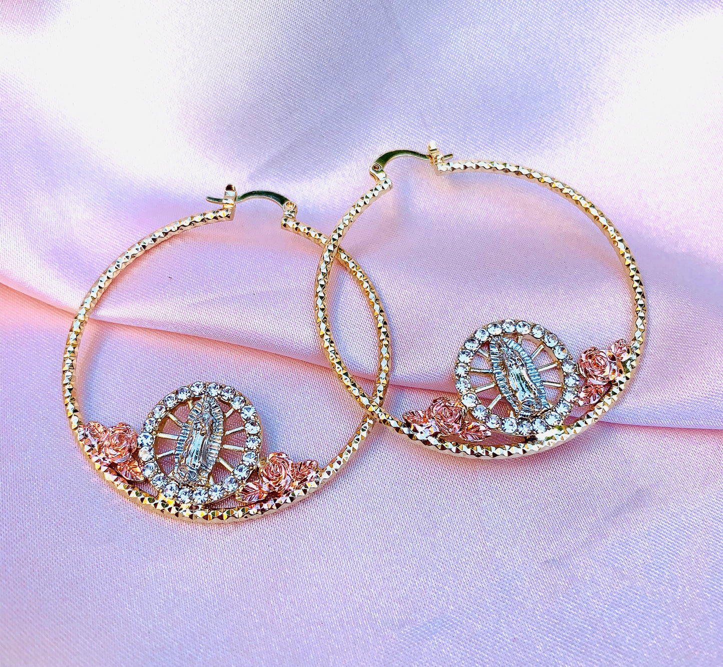 Gold plated hoop earrings/jewelry/fashion/women/#07VMHE