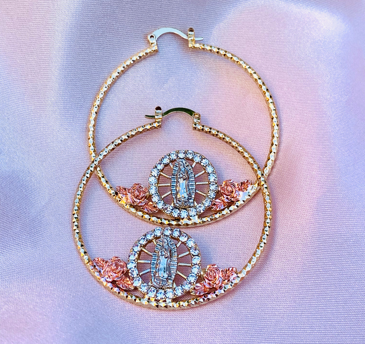 Gold plated hoop earrings/jewelry/fashion/women/#07VMHE